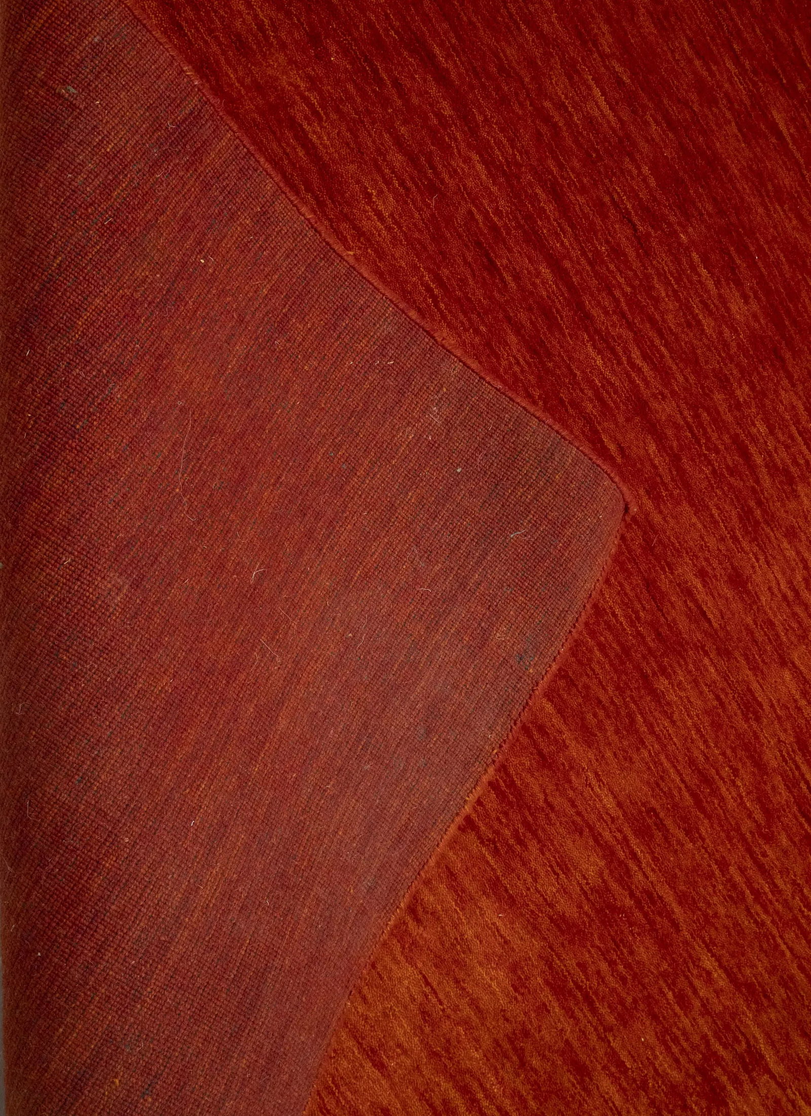 Orange Red Modern Solid 8X10 Gabbeh Oriental Rug - 13