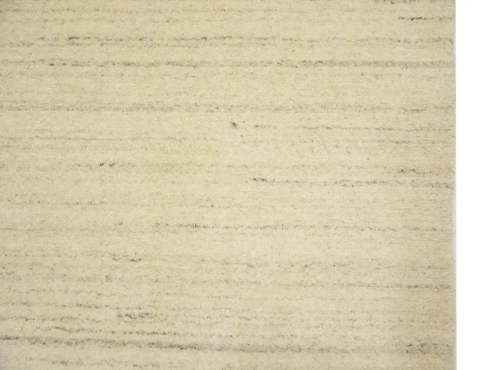 Cream Modern Solid 4X6 Gabbeh Oriental Rug - 10