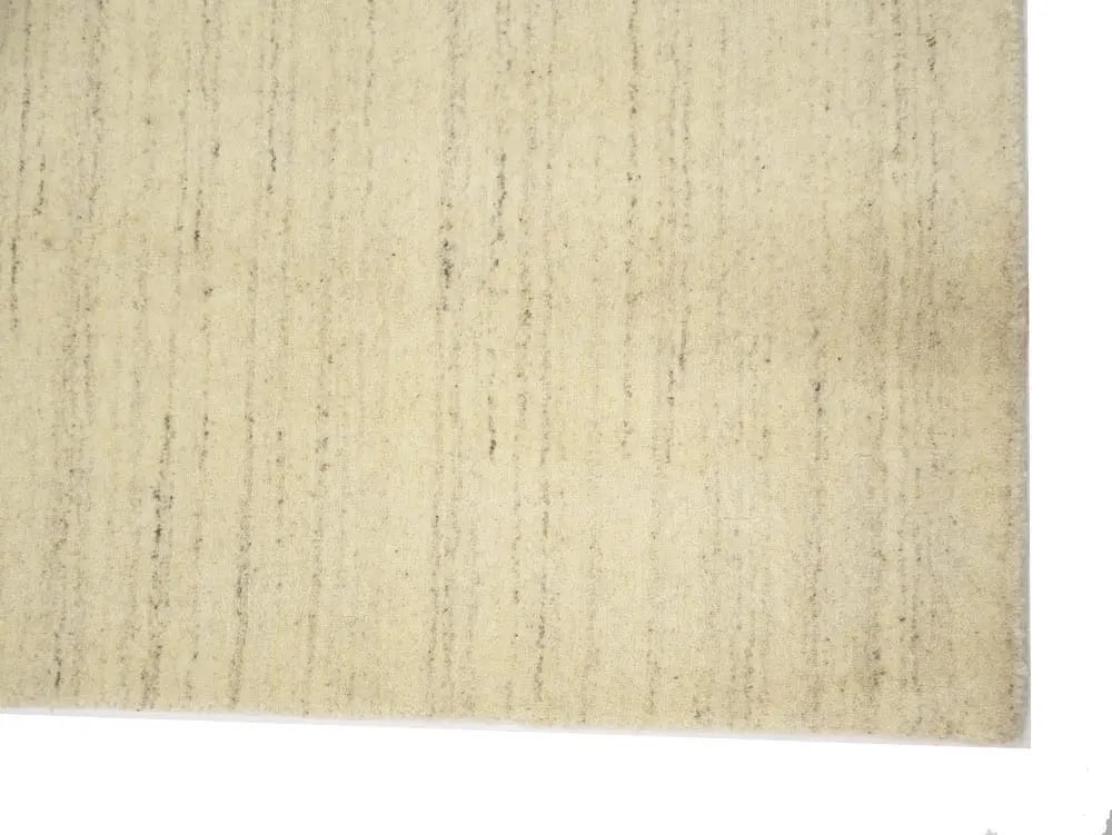 Cream Modern Solid 4X6 Gabbeh Oriental Rug - 11