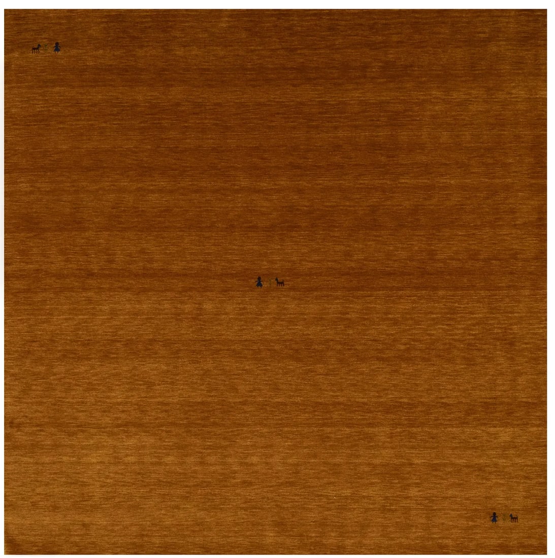 Orange Modern Solid 8X8 Gabbeh Oriental Square Rug: Title: Orange Modern Solid 8X8 Gabbeh Oriental Square Rug Description:This hand-loomed 8X8 Orange Oriental Square rug from India is characterized by a robust modern design and a rich Orange color. It 