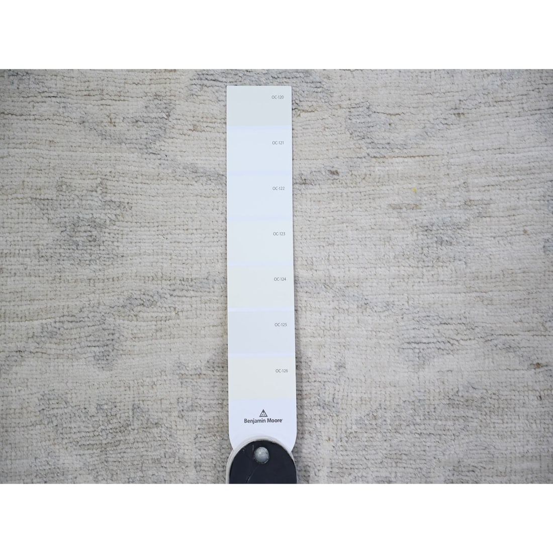 Stone White Wool White Wash Peshawar Hand Knotted Runner Rug - 3