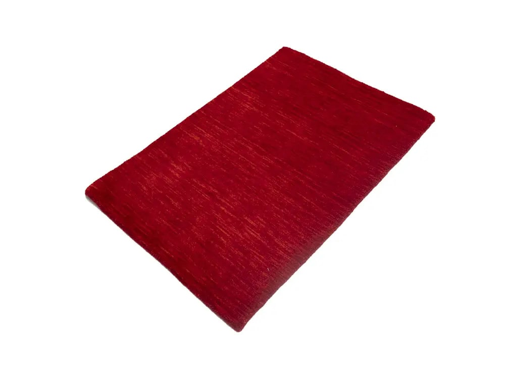 Cherry Red Solid Tribal Gabbeh Modern Rug in All Size - 2