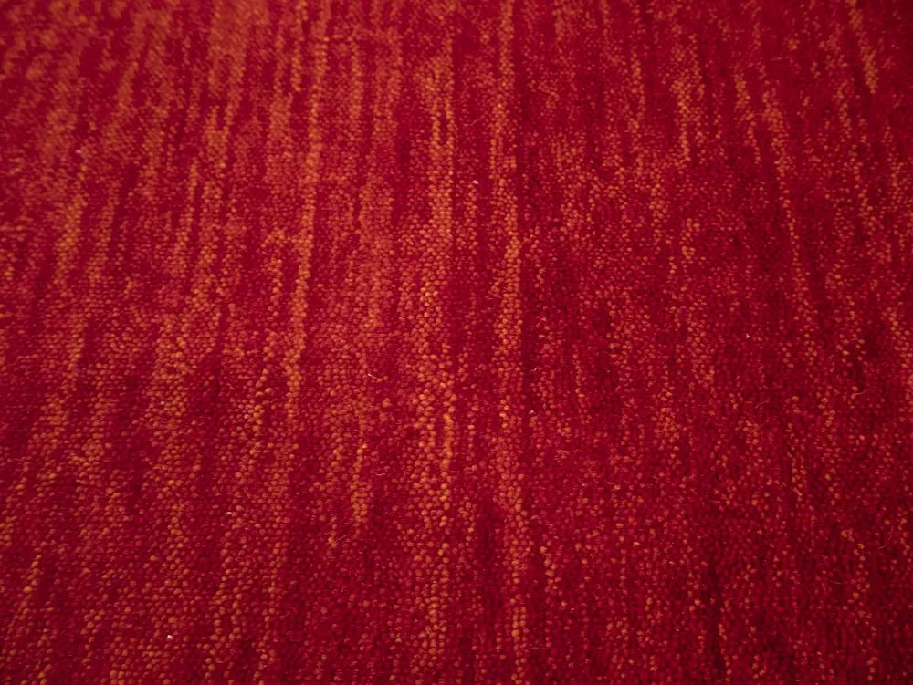 Cherry Red Solid Tribal Gabbeh Modern Rug in All Size - 6
