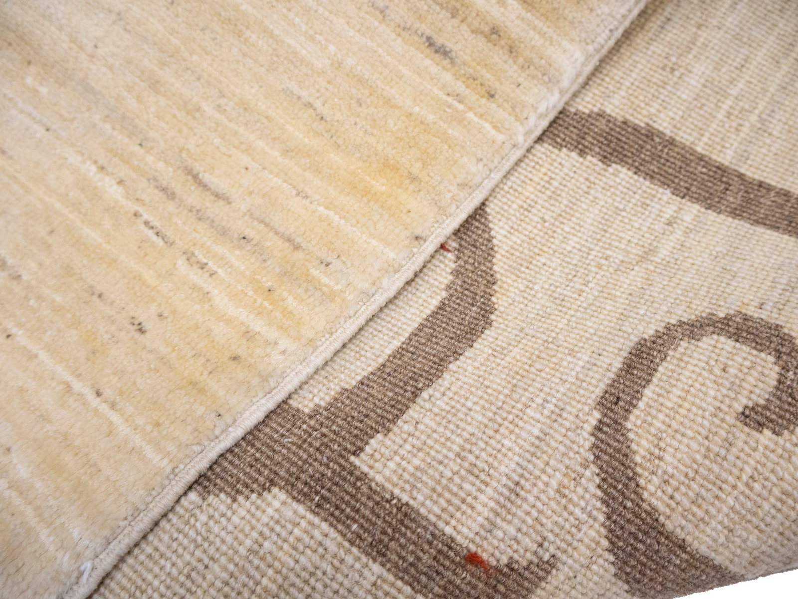 Cream Pictorial 5X6'5 Afghan Gabbeh Oriental Rug - 13