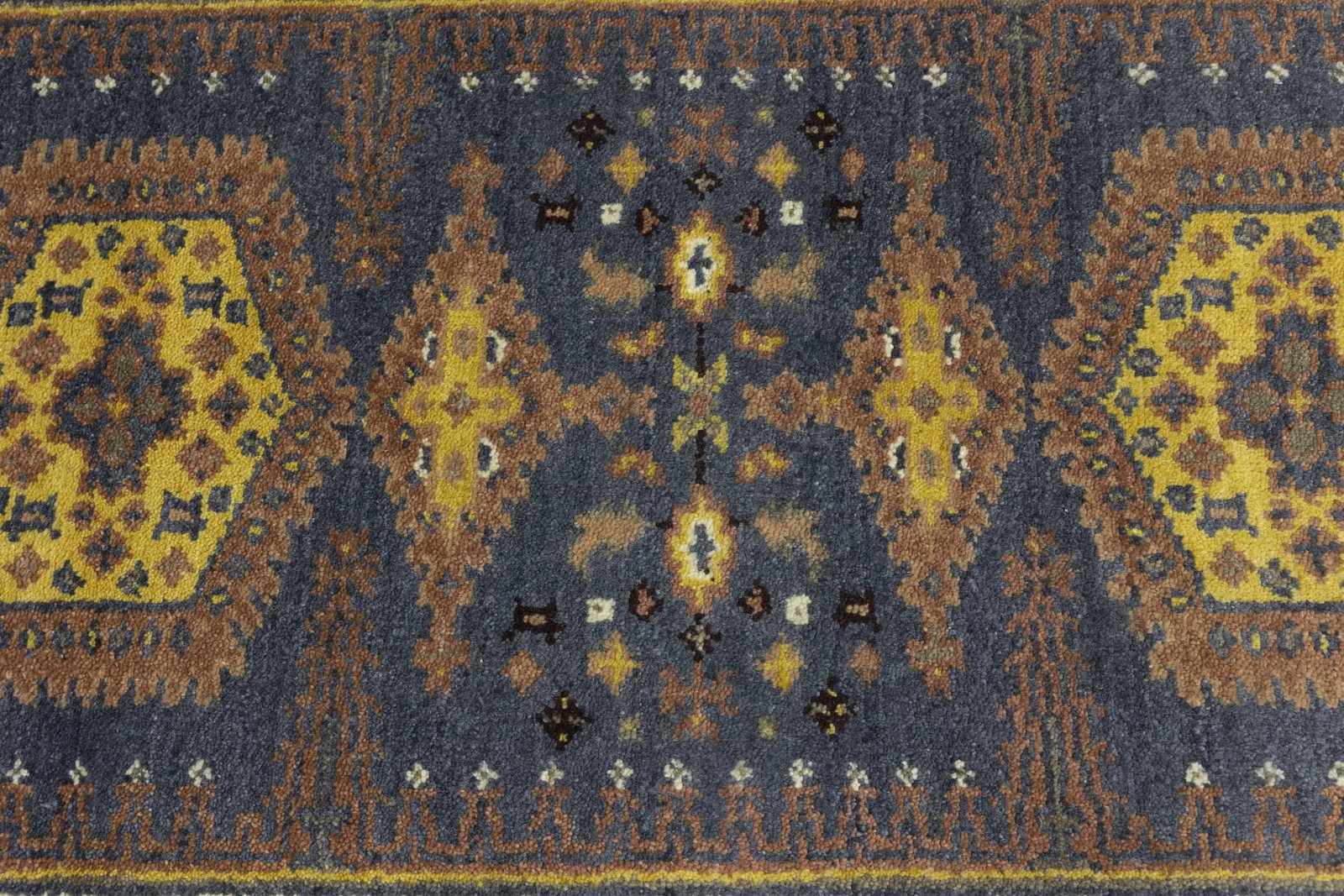 Gray Tribal 3X9 Indo-Viss Oriental Runner Rug - 10
