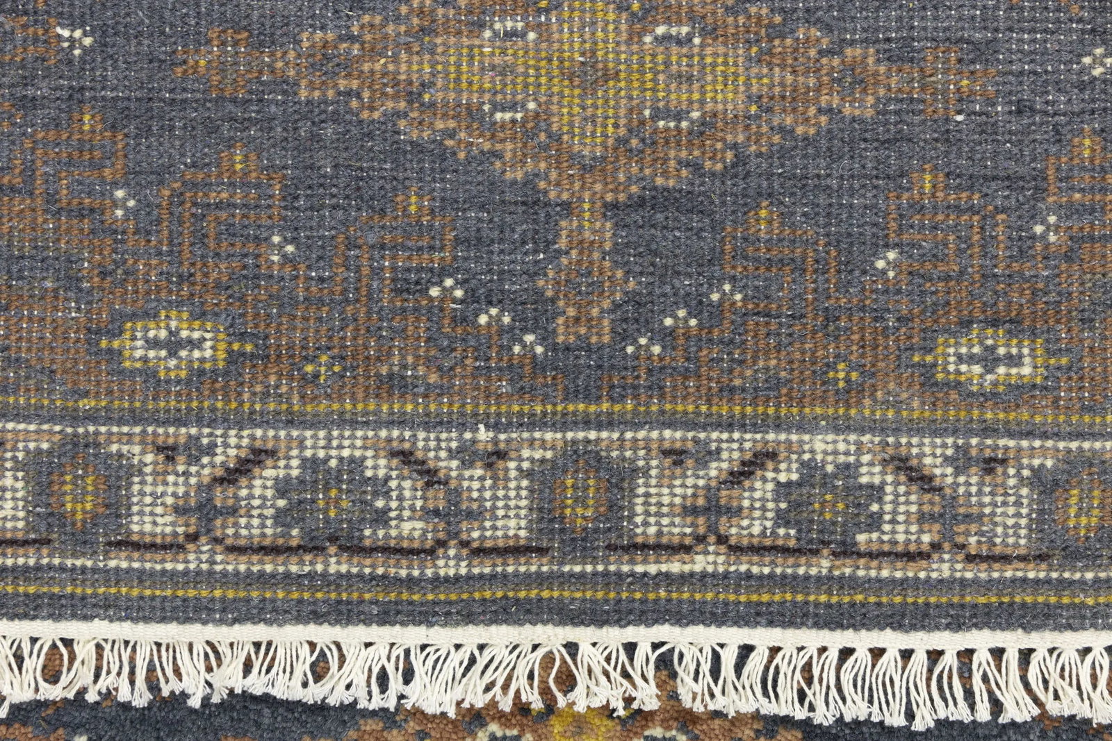 Gray Tribal 3X9 Indo-Viss Oriental Runner Rug - 15