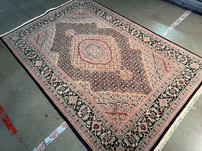 Superb Silk&Wool Tabriz Rug 4x6 - 2