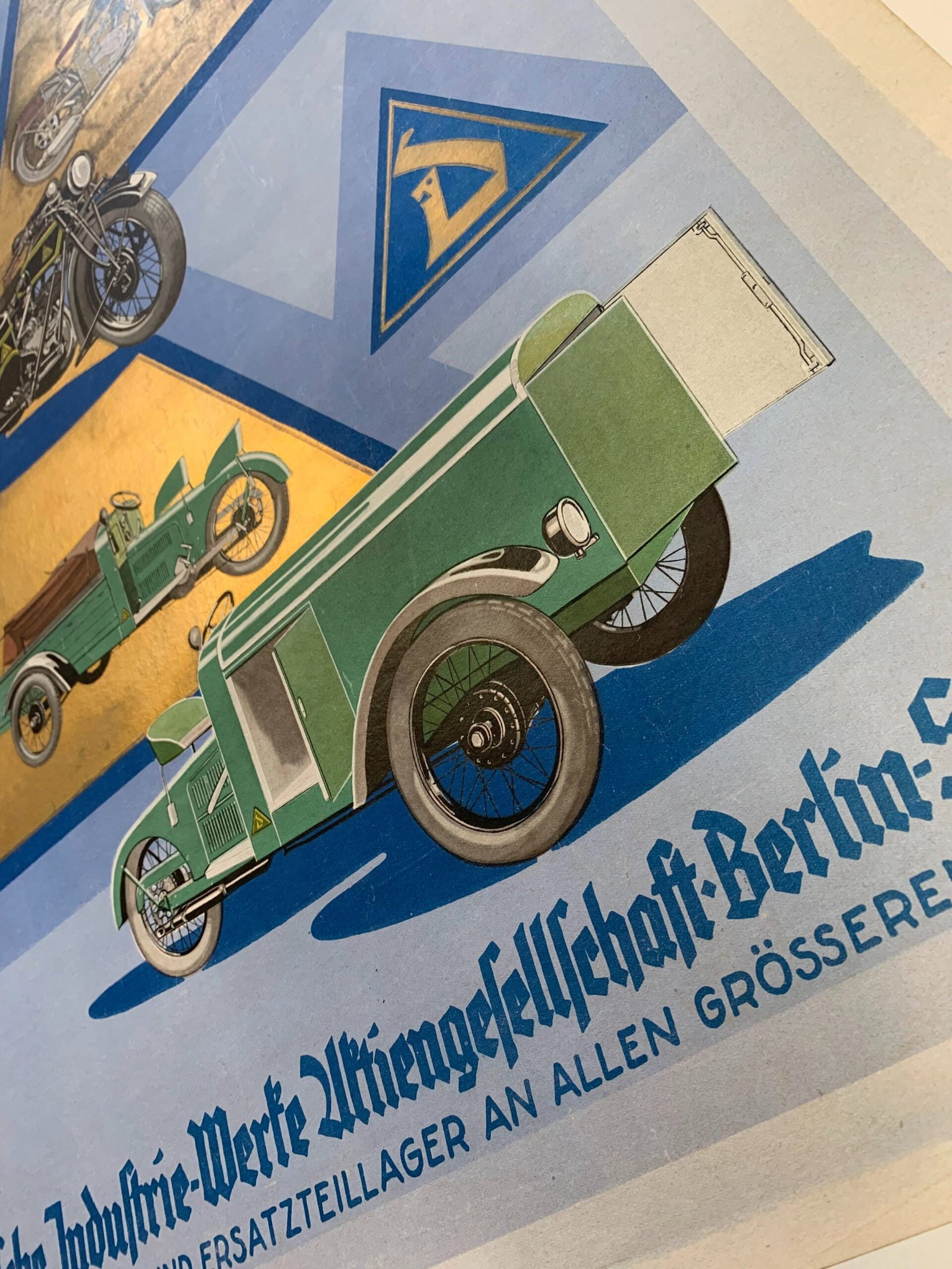 Unfere Modelle - Art By Rud Miller (1928) 20x28.25 German Auto Advertising Poster LB - 4