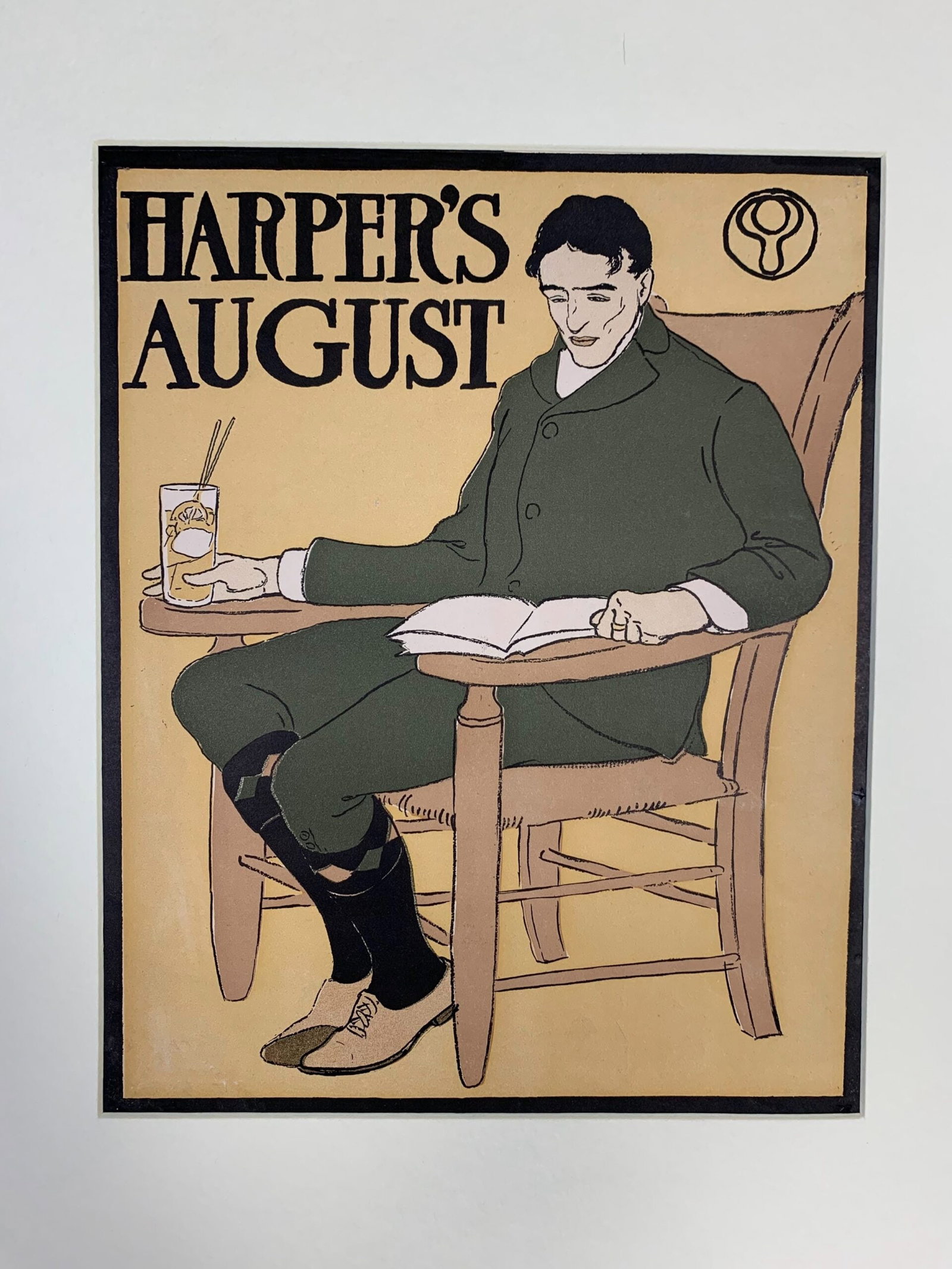 Harpers August - Art By Penfield (1898) 10.5x13.375 US Magazine Cover - 2