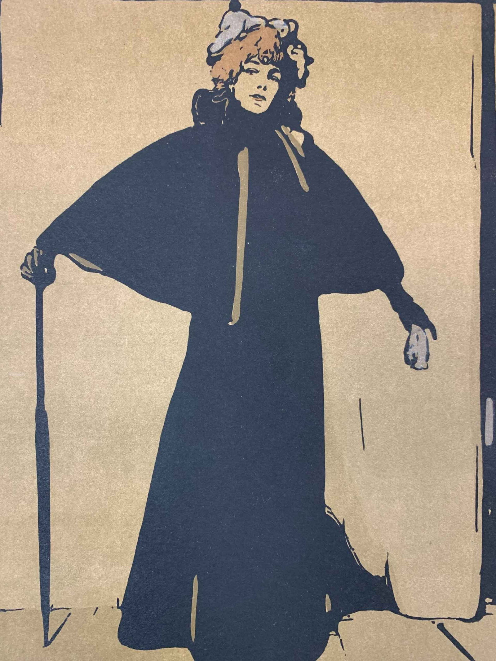 Sarah Bernhardt - Art William Nicholson (1897) 9.75x10.125 US Magazine Page - 4