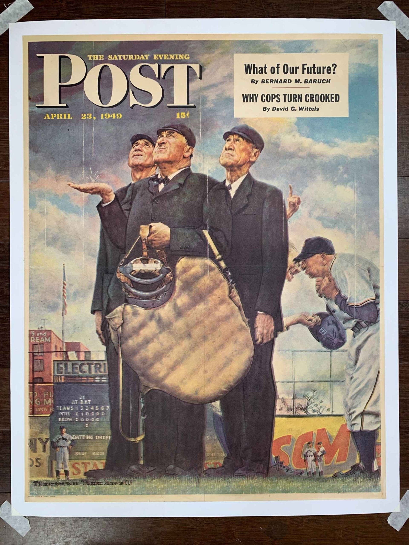 Saturday Evening Post - Art By Norman Rockwell (1949) 22x28 US Newstand Poster: Title: Saturday Evening Post - Art By Norman Rockwell (1949) 22x28 US Newstand Poster Description: Saturday Evening Post - Art By Norman Rockwell (1949) 22x28 US Newstand Poster\n\nPlease refer to the