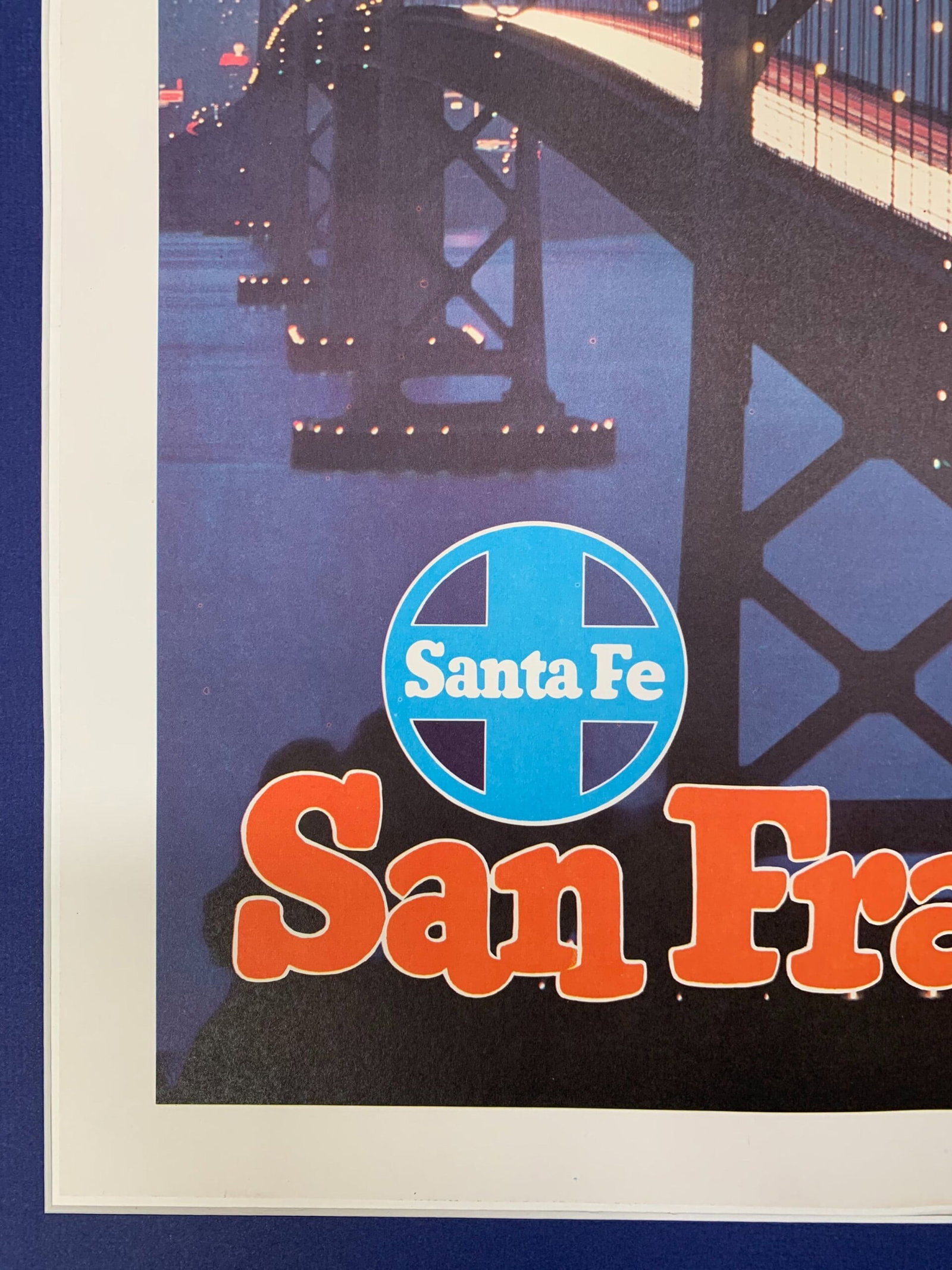 Santa Fe Railroad - San Francisco - Art by Don Percival (1950) 18.25" x 24" US Travel Poster - LB & - 5