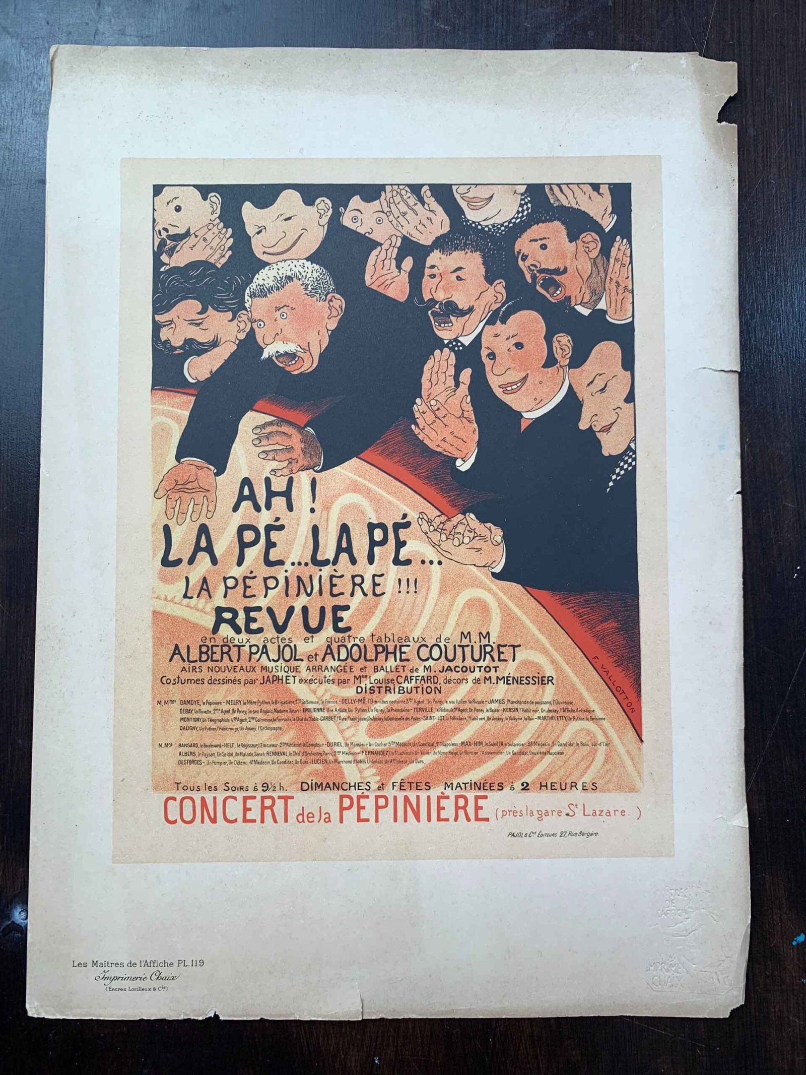 Les Maitres de l'Affiche (1898) 7 French Lithos #108,118,100,106,120,107,119 - 7