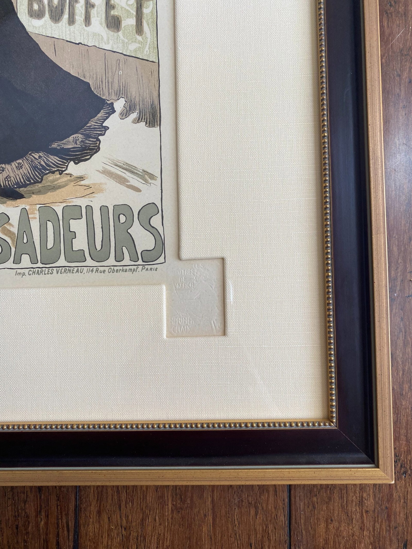 Ambassadeurs - Art By Lucien-Francois (1898) 8x12.25 French Poster - Framed - 3