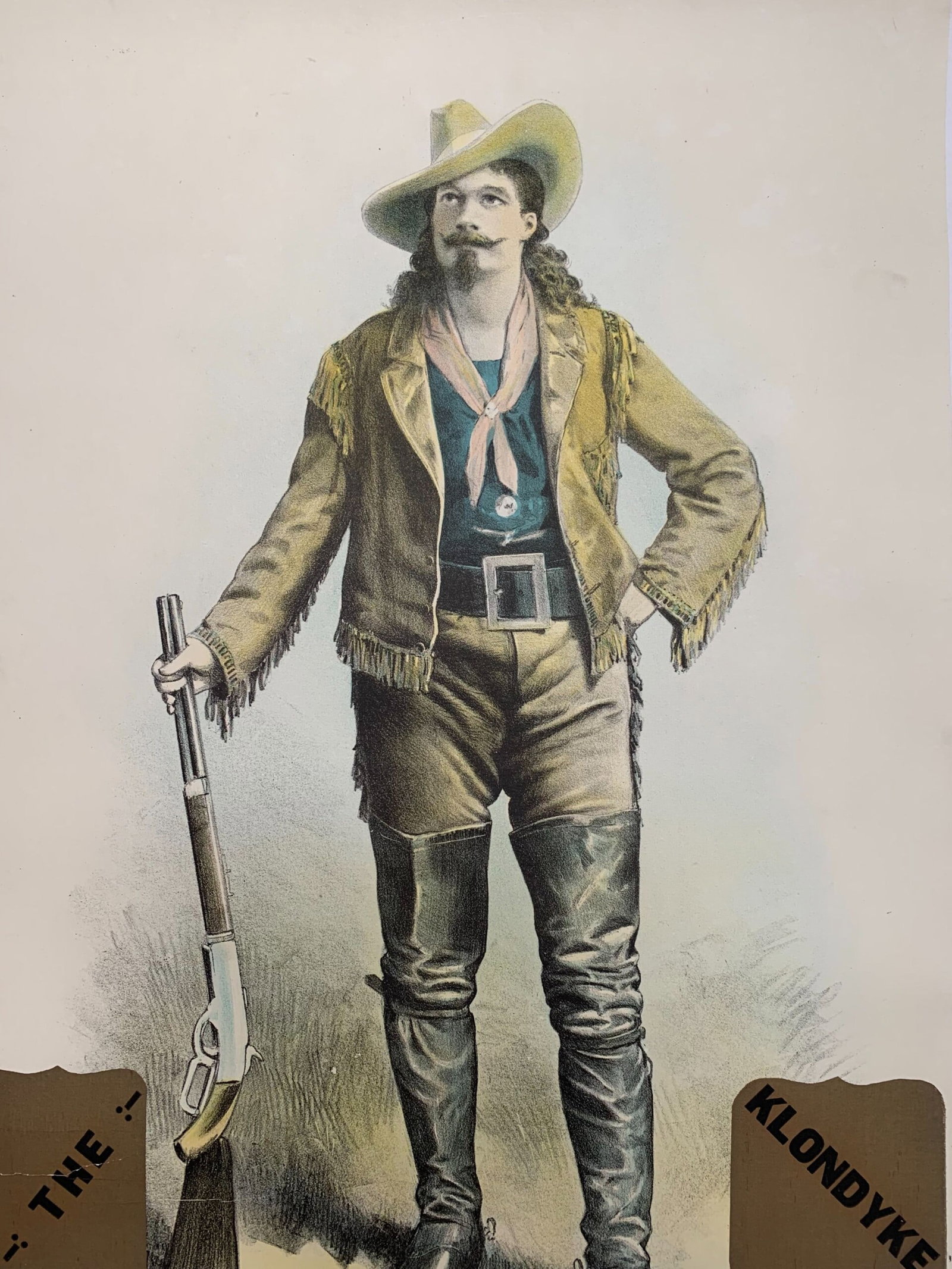 Klondyke Nugget - Son of Buffalo Bill (1898) 19x28 Irish Theater Poster LB - 6