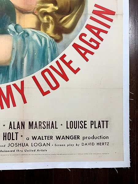 I Met My Love Again - Fonda & Bennett (1938) US One Sheet Movie Poster LB - 5