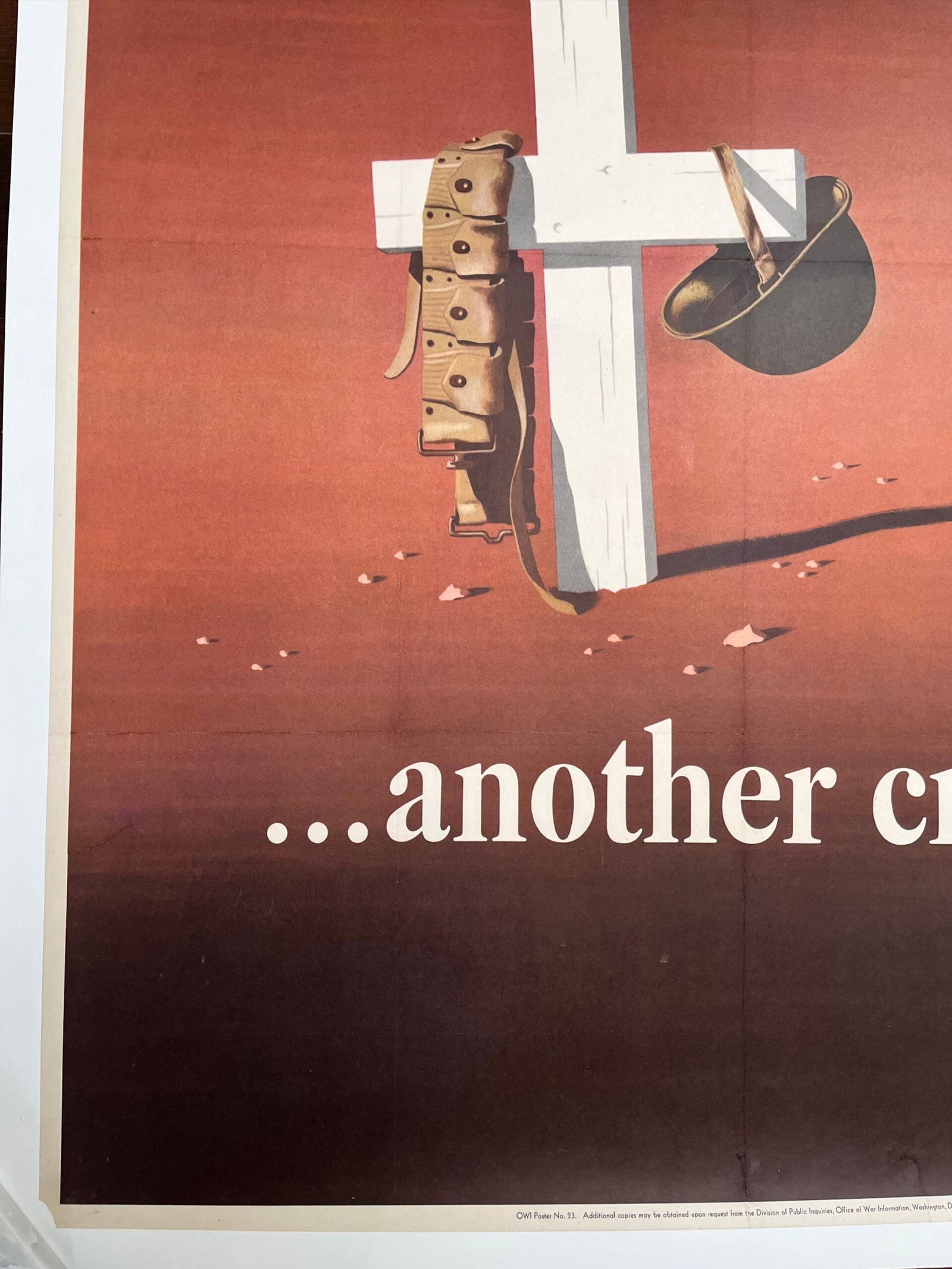 A Careless Word...Another Cross (1943) WWII LB Poster - J. Atherton Art - 3
