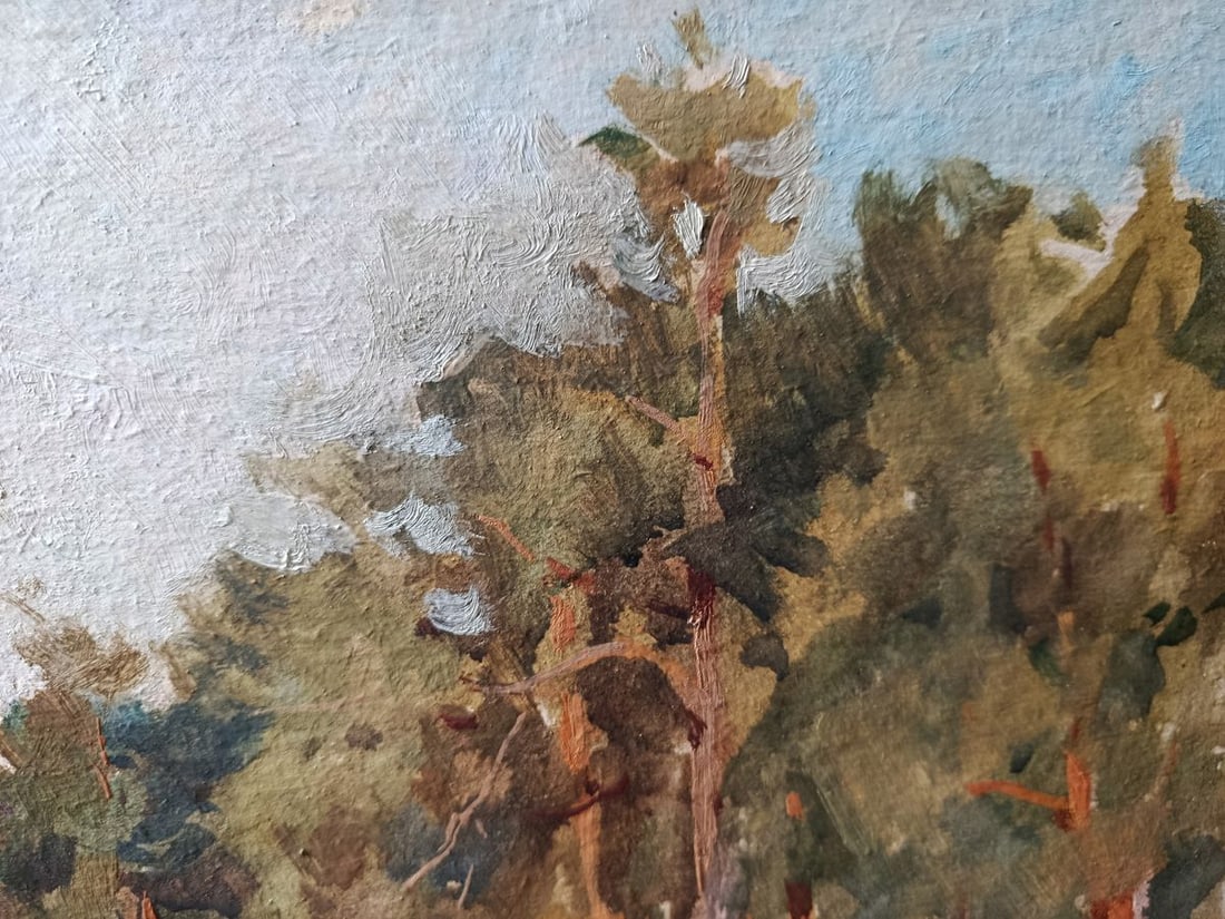 Oil painting In the sunny winter forest Unknown artist - 3
