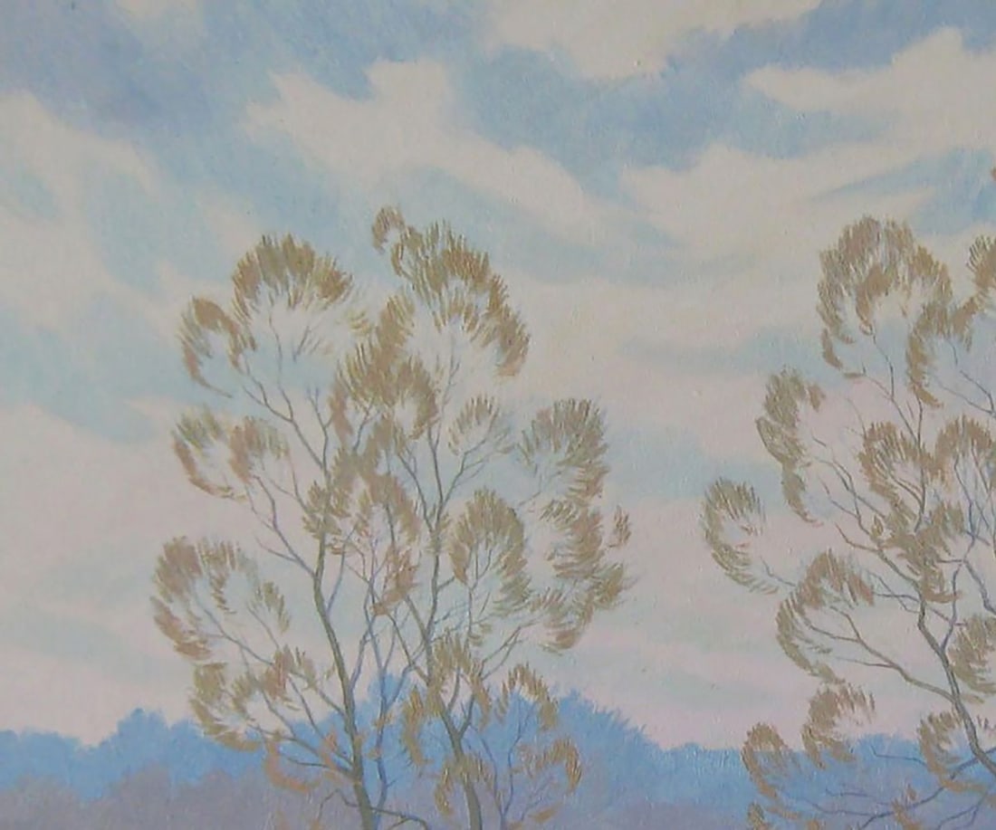Oil painting The March snow hasn't gone yet Valery Savenets - 4