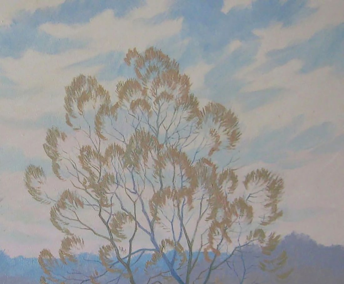 Oil painting The March snow hasn't gone yet Valery Savenets - 5