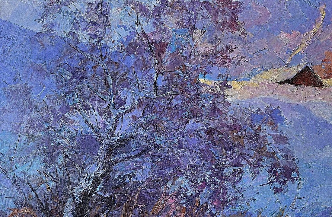 Oil painting Frosty morning Boris Serdyuk - 4