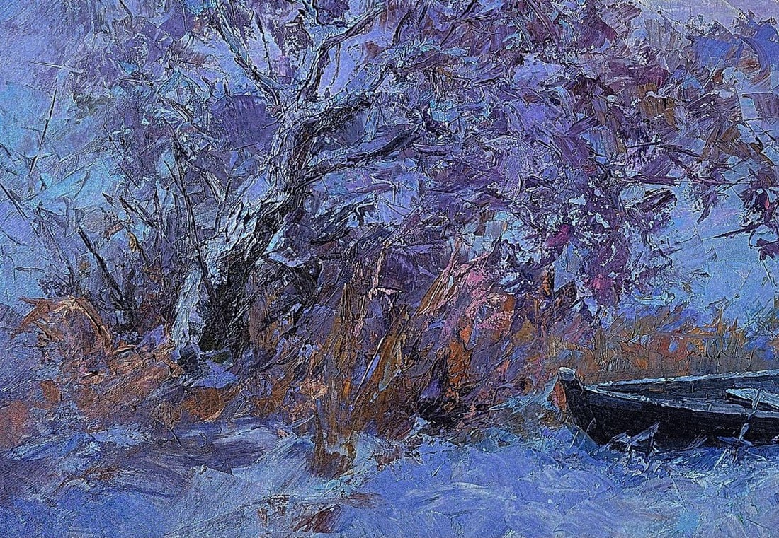 Oil painting Frosty morning Boris Serdyuk - 6