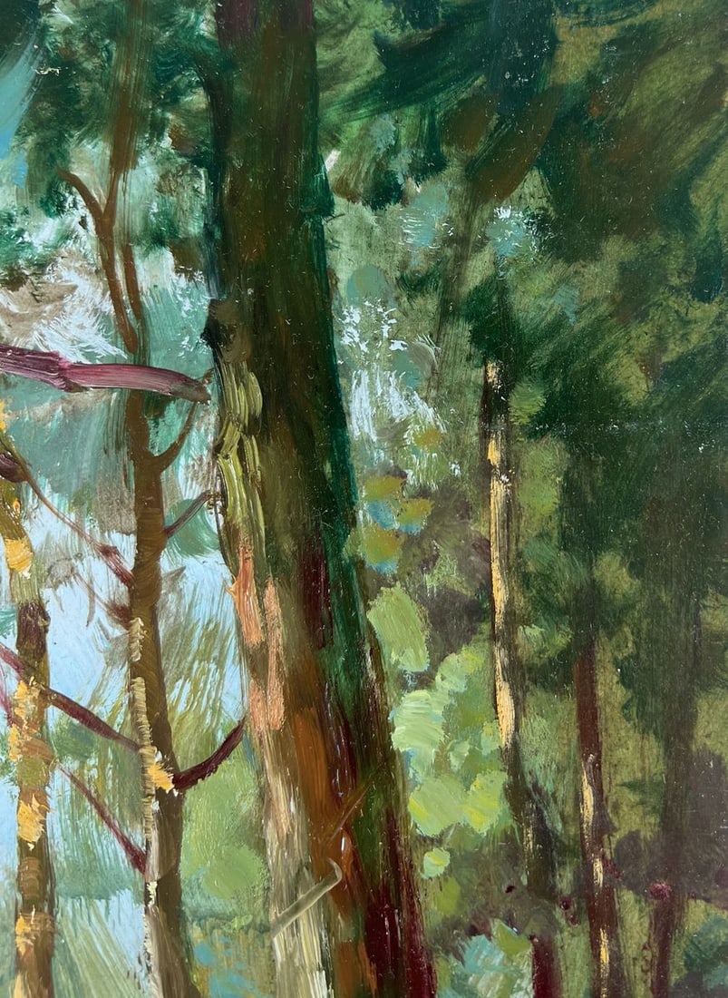 Oil painting Winter silence of the forest Yuriy Suprunchuk - 4