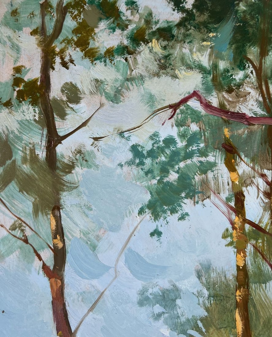 Oil painting Winter silence of the forest Yuriy Suprunchuk - 5