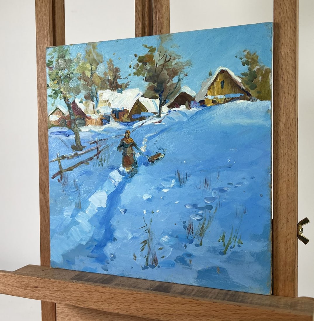 Oil painting Winter's Evening Tale Yuriy Suprunchuk - 2