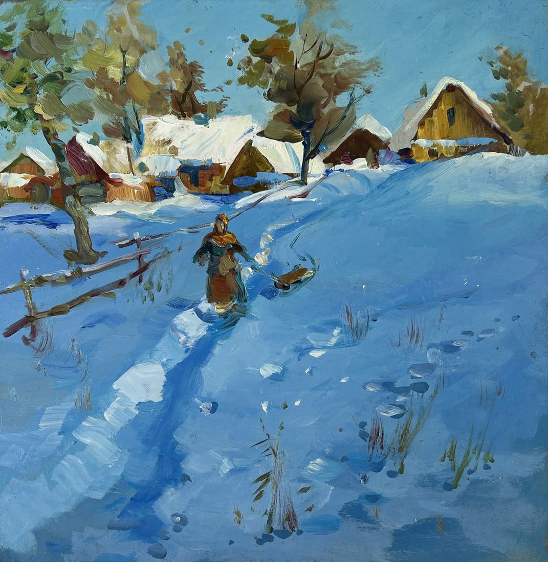 Oil painting Winter's Evening Tale Yuriy Suprunchuk - 3
