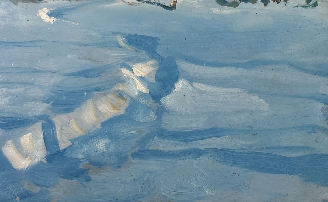 Oil painting Where the winter fairy tale lives Yuriy Suprunchuk - 5