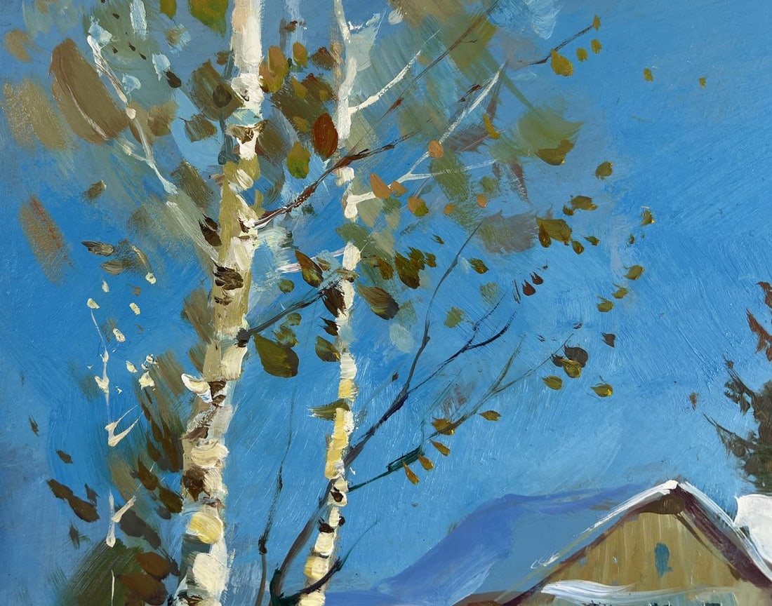 Oil painting Where the winter fairy tale lives Yuriy Suprunchuk - 7
