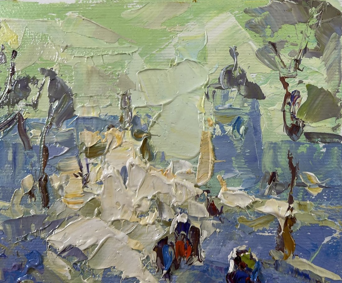 Oil painting There was a lot of snow Alex Kalenyuk - 4