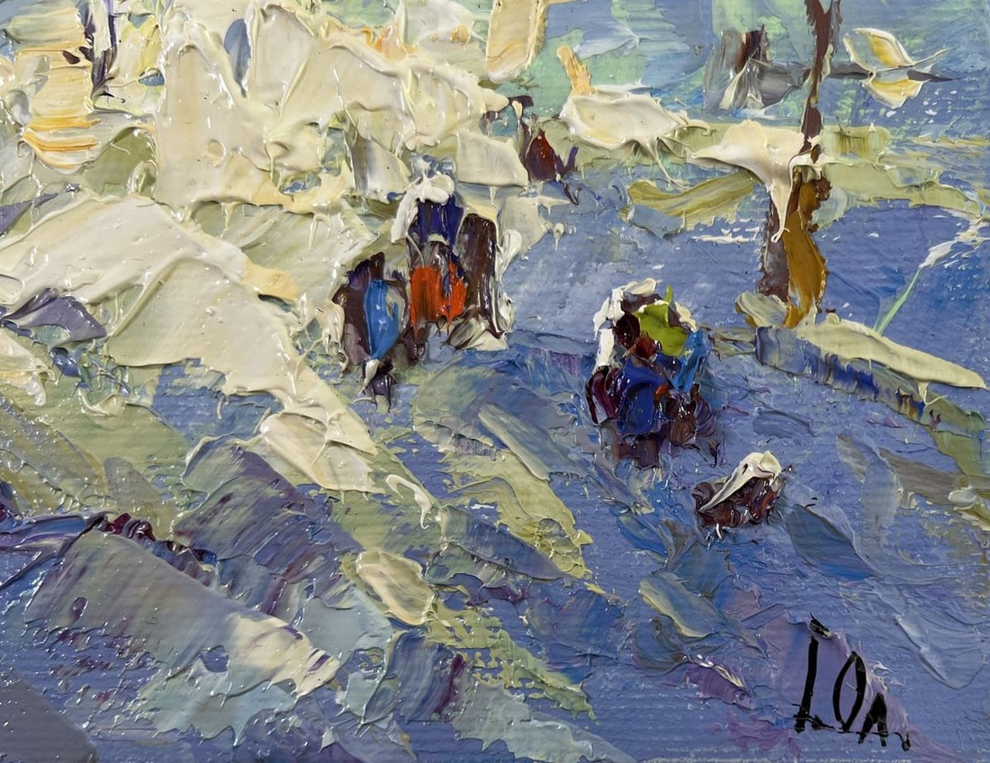 Oil painting There was a lot of snow Alex Kalenyuk - 5