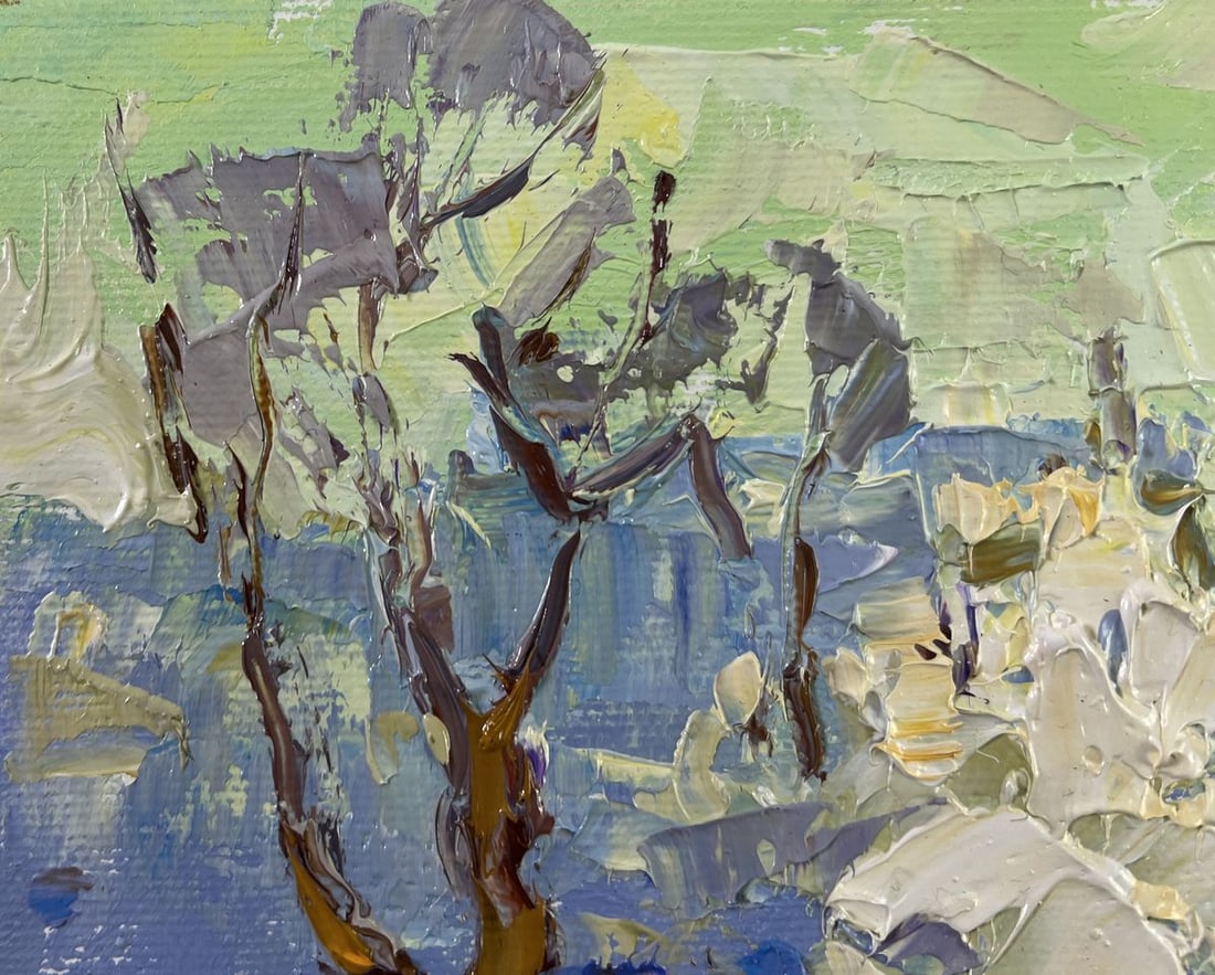 Oil painting There was a lot of snow Alex Kalenyuk - 7