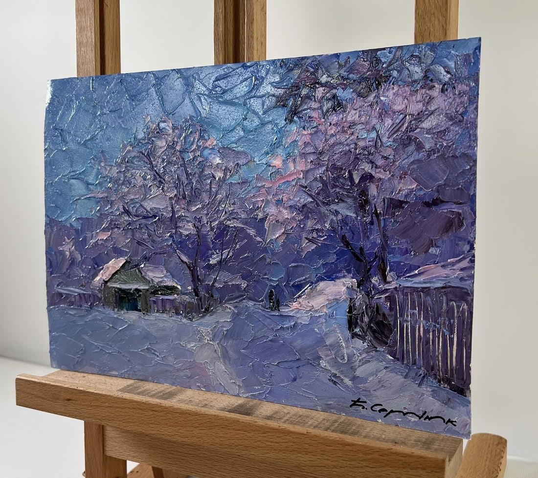 Oil painting Dear wintertime Boris Serdyuk - 2