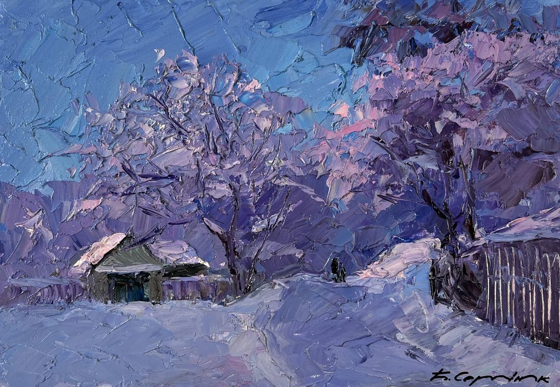 Oil painting Dear wintertime Boris Serdyuk - 3
