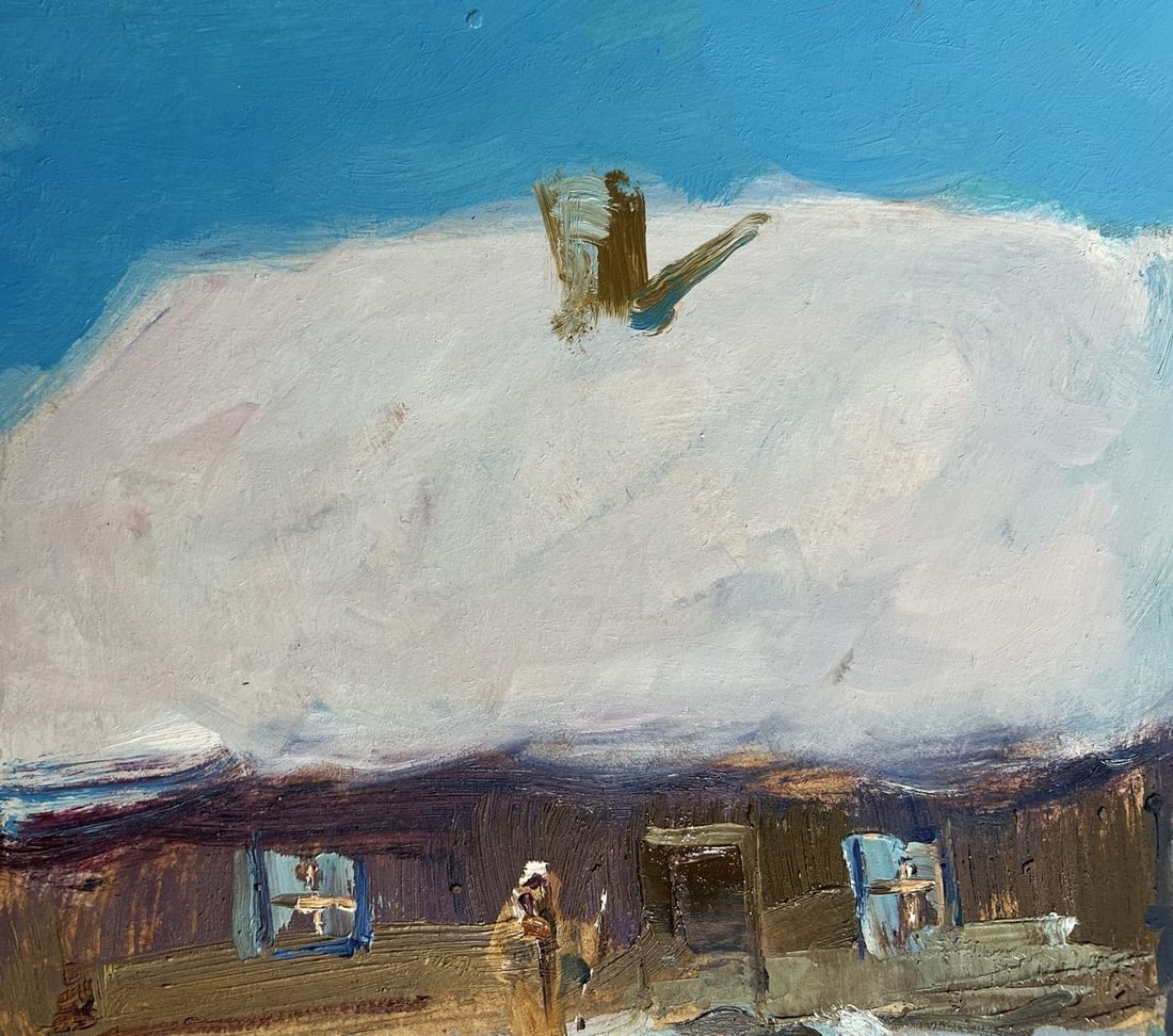 Oil painting Village Winter Tale Yuriy Suprunchuk - 6