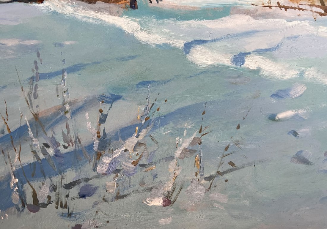 Oil painting Village Winter Tale Yuriy Suprunchuk - 8