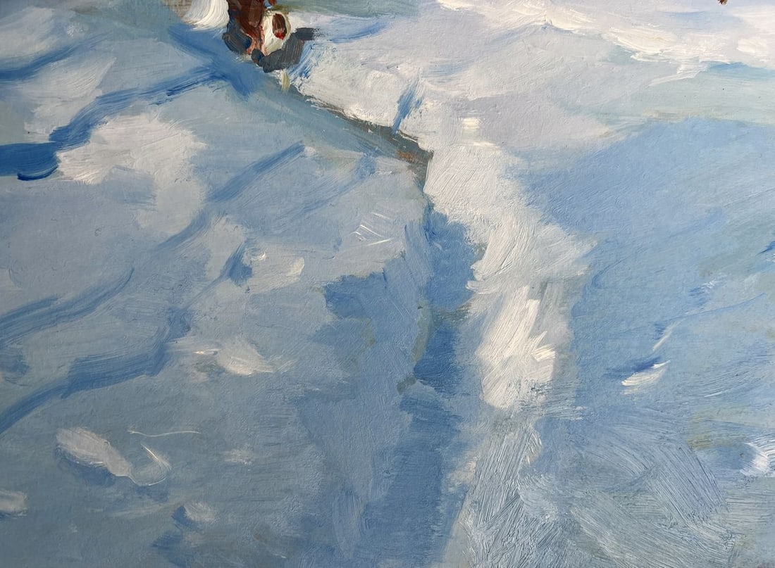 Oil painting Quiet village in winter Yuriy Suprunchuk - 7