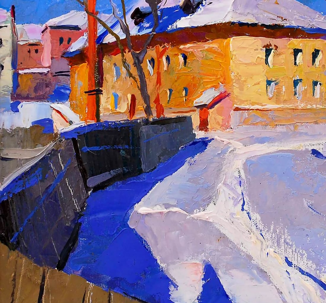 Oil painting It was snowing Egor Ktpatunov - 5