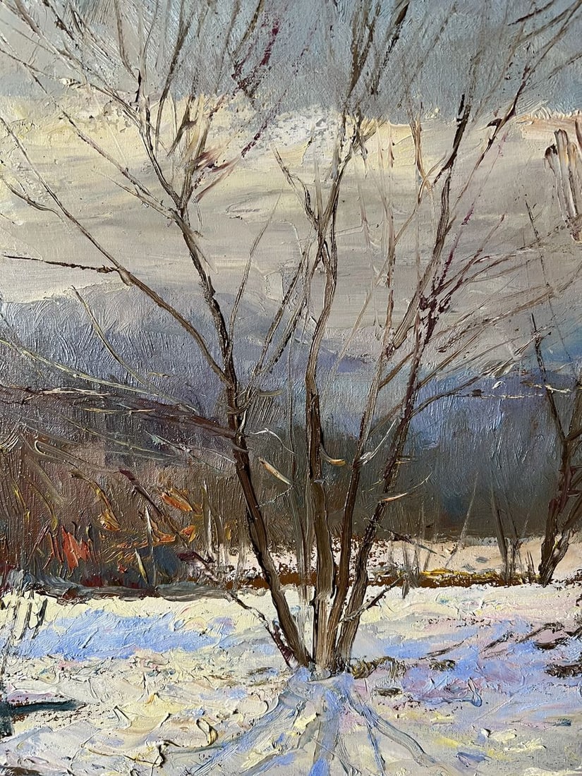 Oil painting Winter sun V. Mishurovsky - 6