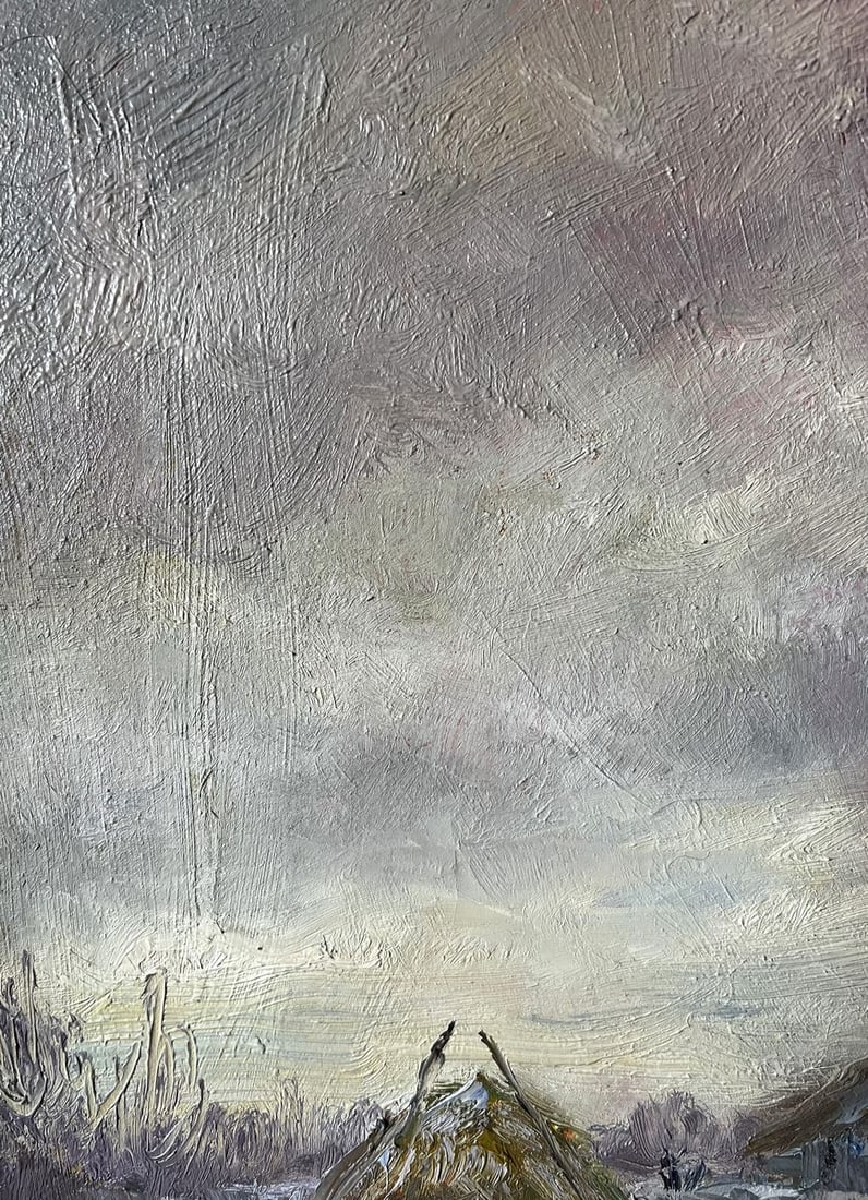 Oil painting December day V. Mishurovsky - 2
