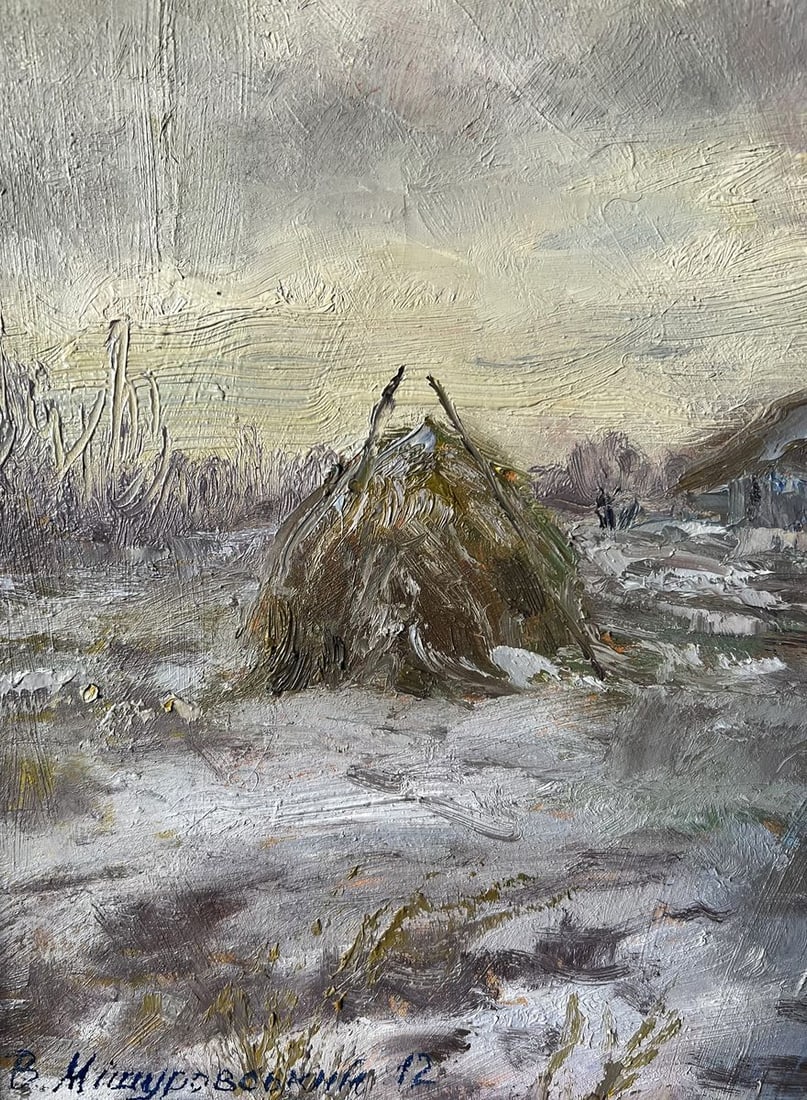 Oil painting December day V. Mishurovsky - 3