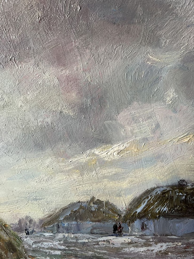 Oil painting December day V. Mishurovsky - 4