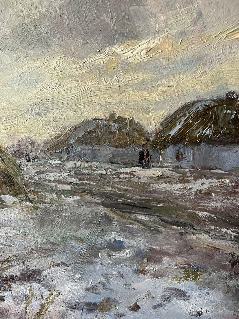 Oil painting December day V. Mishurovsky - 5