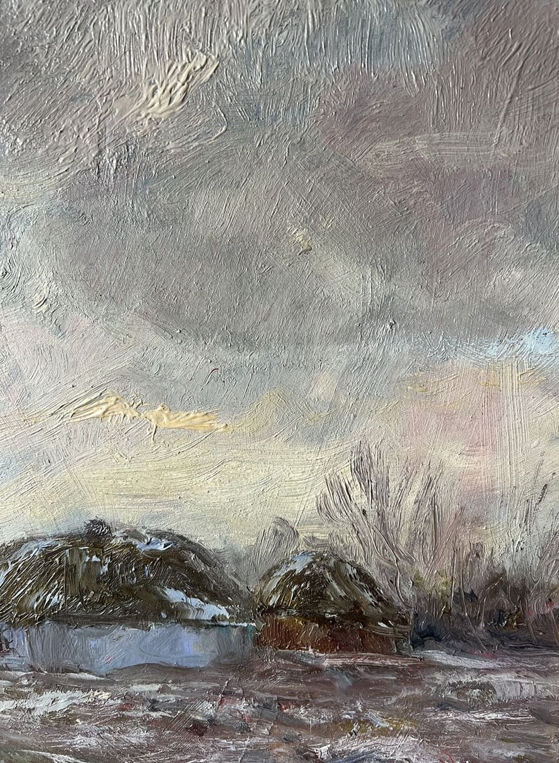 Oil painting December day V. Mishurovsky - 6