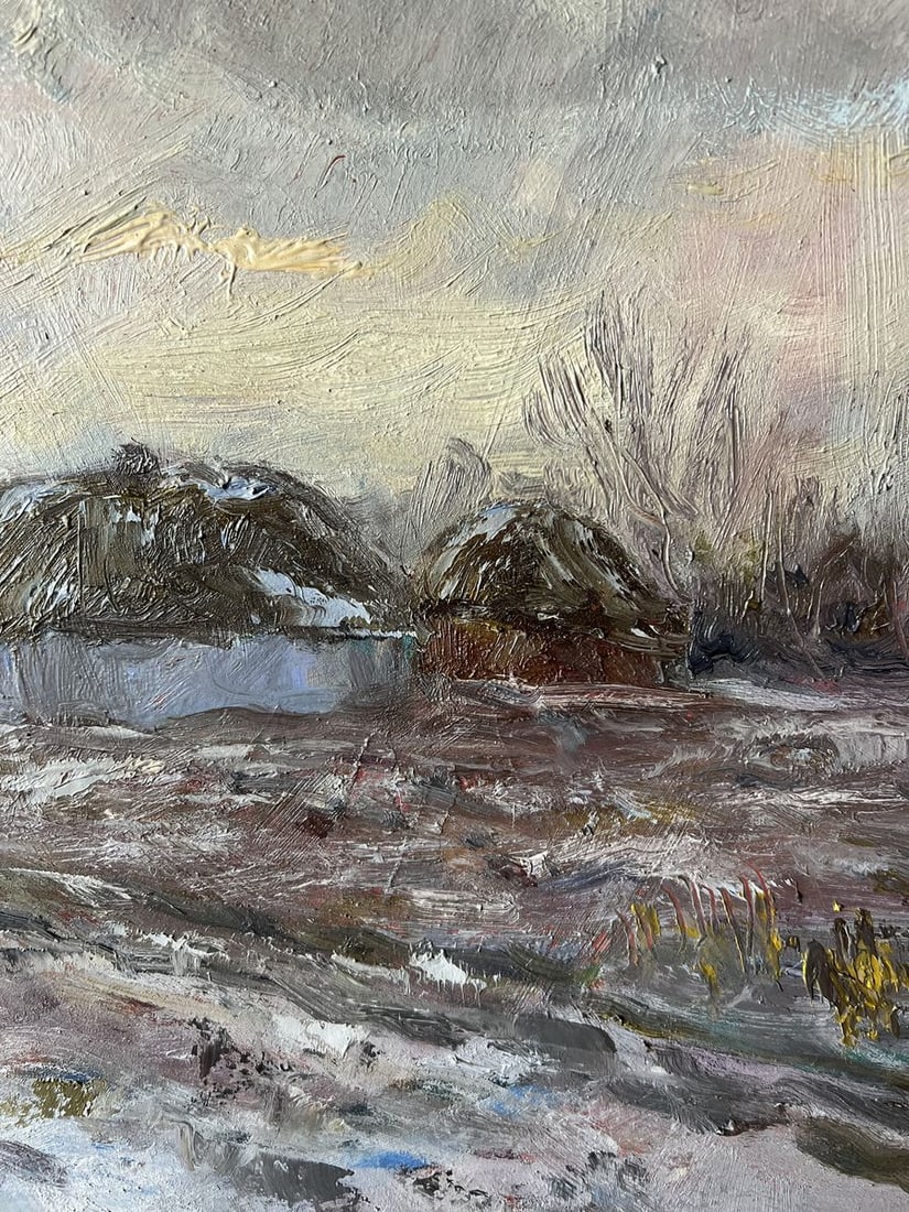 Oil painting December day V. Mishurovsky - 7