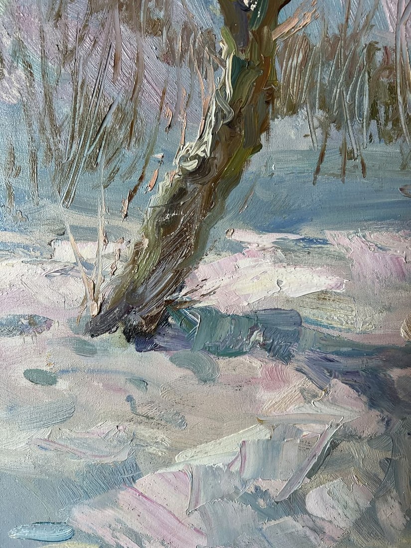 Oil painting Sunny January V. Mishurovsky - 3