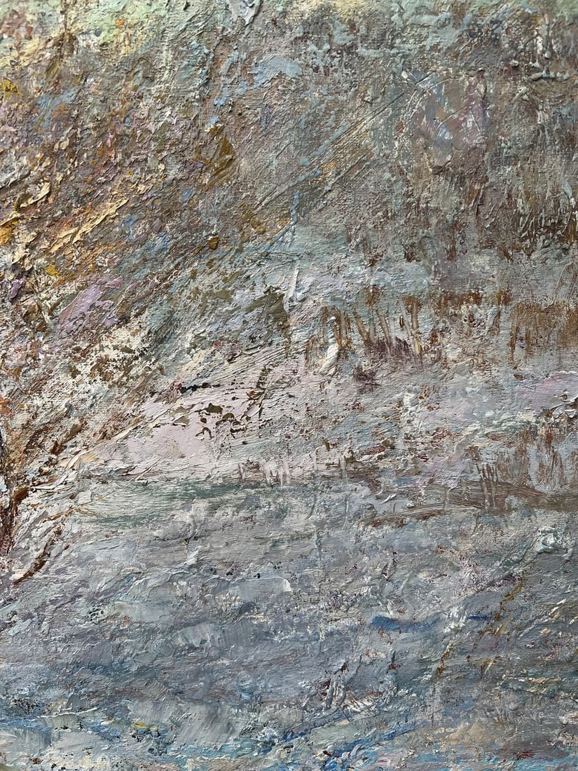 Oil painting Winter morning V. Mishurovsky - 9